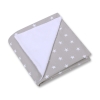 Double-sided car seat blanket- Stars Gray