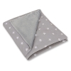 Double-sided car seat blanket- Stars Gray