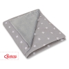 Double-sided car seat blanket- Stars Gray