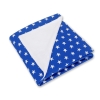 Double-sided car seat blanket- Stars navy blue