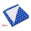 Double-sided car seat blanket- Stars navy blue