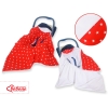 Double-sided car seat blanket- Stars red