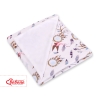 Double-sided car seat blanket - swallows pink