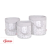 Double-sided toy basket L - Gray arrows/gray