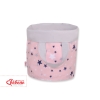 Double-sided toy basket L - navy blue stars/Gray