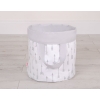 Double-sided toy basket M - Gray arrows/gray