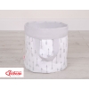 Double-sided toy basket M - Gray arrows/gray