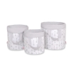 Double-sided toy basket M - Gray arrows/gray