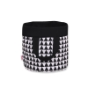 Double-sided toy basket M - triangles black/black