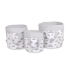 Double-sided toy basket S - clouds gray/gray
