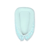 Doublesided Baby nest- turquoise with white dots/mint