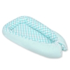 Doublesided Baby nest- turquoise with white dots/mint