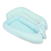 Doublesided Baby nest- turquoise with white dots/mint