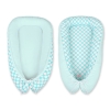 Doublesided Baby nest- turquoise with white dots/mint