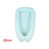 Doublesided Baby nest- turquoise with white dots/mint