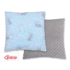 Doublesided Baby - Rest Decorative Pillow - blue rabbits