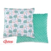 Doublesided Baby - Rest Decorative Pillow - hedgehogs mint