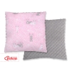 Doublesided Baby - Rest Decorative Pillow - pink rabbits