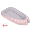 Doublesided Babynest- ballerinas pink/gray