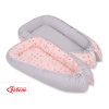 Doublesided Babynest- ballerinas pink/gray