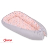 Doublesided Babynest- ballerinas pink/gray