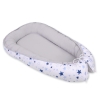 Doublesided Babynest- blue stars/gray