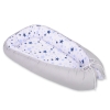 Doublesided Babynest- blue stars/gray