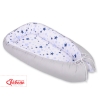 Doublesided Babynest- blue stars/gray