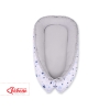 Doublesided Babynest- blue stars/gray