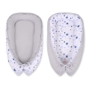 Doublesided Babynest- blue stars/gray