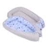 Doublesided Babynest- blue stars/gray