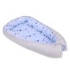 Doublesided Babynest- blue stars/gray