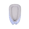Doublesided Babynest- blue stars/gray