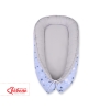 Doublesided Babynest- blue stars/gray
