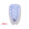 Doublesided Babynest- blue stars/gray