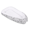 Doublesided Babynest- bubbles gray/white