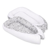 Doublesided Babynest- bubbles gray/white