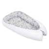 Doublesided Babynest- bubbles gray/white