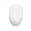 Doublesided Babynest- bubbles gray/white