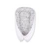 Doublesided Babynest- bubbles gray/white
