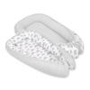 Doublesided Babynest- clouds gray/gray