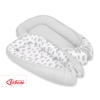 Doublesided Babynest- clouds gray/gray