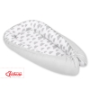 Doublesided Babynest- clouds gray/gray