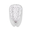 Doublesided Babynest- clouds gray/gray
