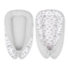 Doublesided Babynest- clouds gray/gray