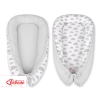 Doublesided Babynest- clouds gray/gray