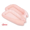 Doublesided Babynest- Flower pattern peach/powder pink