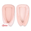 Doublesided Babynest- Flower pattern peach/powder pink