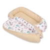 Doublesided Babynest- foxes beige/beige