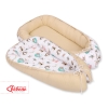 Doublesided Babynest- foxes beige/beige